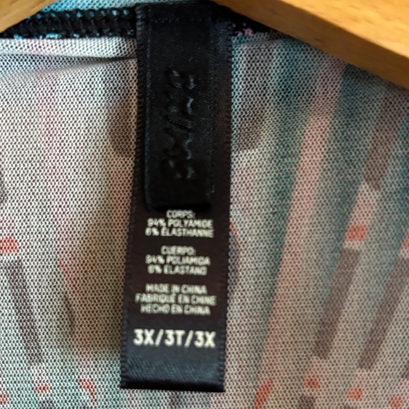 SKIMS Colorful Abstract Long Sleeve Bodysuit - Picture 3 of 13